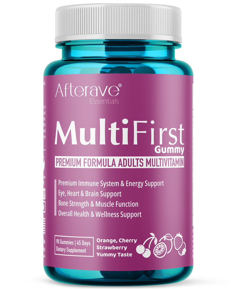 MultiFirst Gummy Adult MultiVitamin Premium Formula is a metabolism booster for energy and focus and supports the immune system and overall body performance.