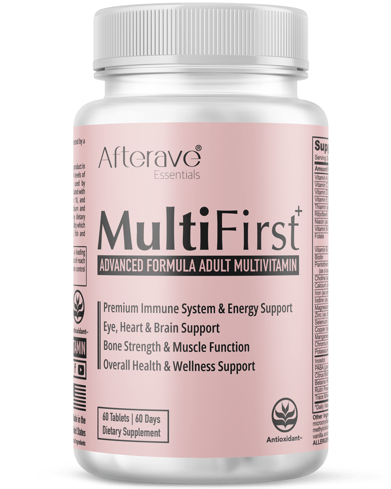 MultiFirst Advanced Formula Adult MultiVitamin is an enhanced metabolism booster for energy and focus and supports the immune system and overall body performance.
