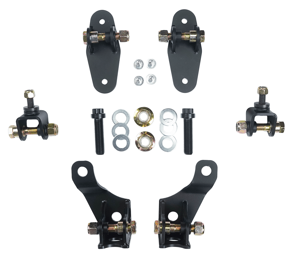88-96 C4 Corvette Complete Front & Rear Coilover Mounting Bracket Kit (No Shocks & Springs)