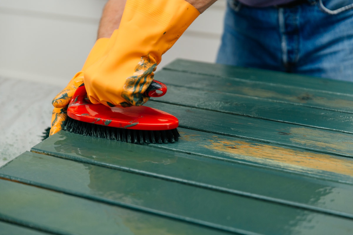 How To Get Paint Off Wood Floors Surfaces Safely A Full Table