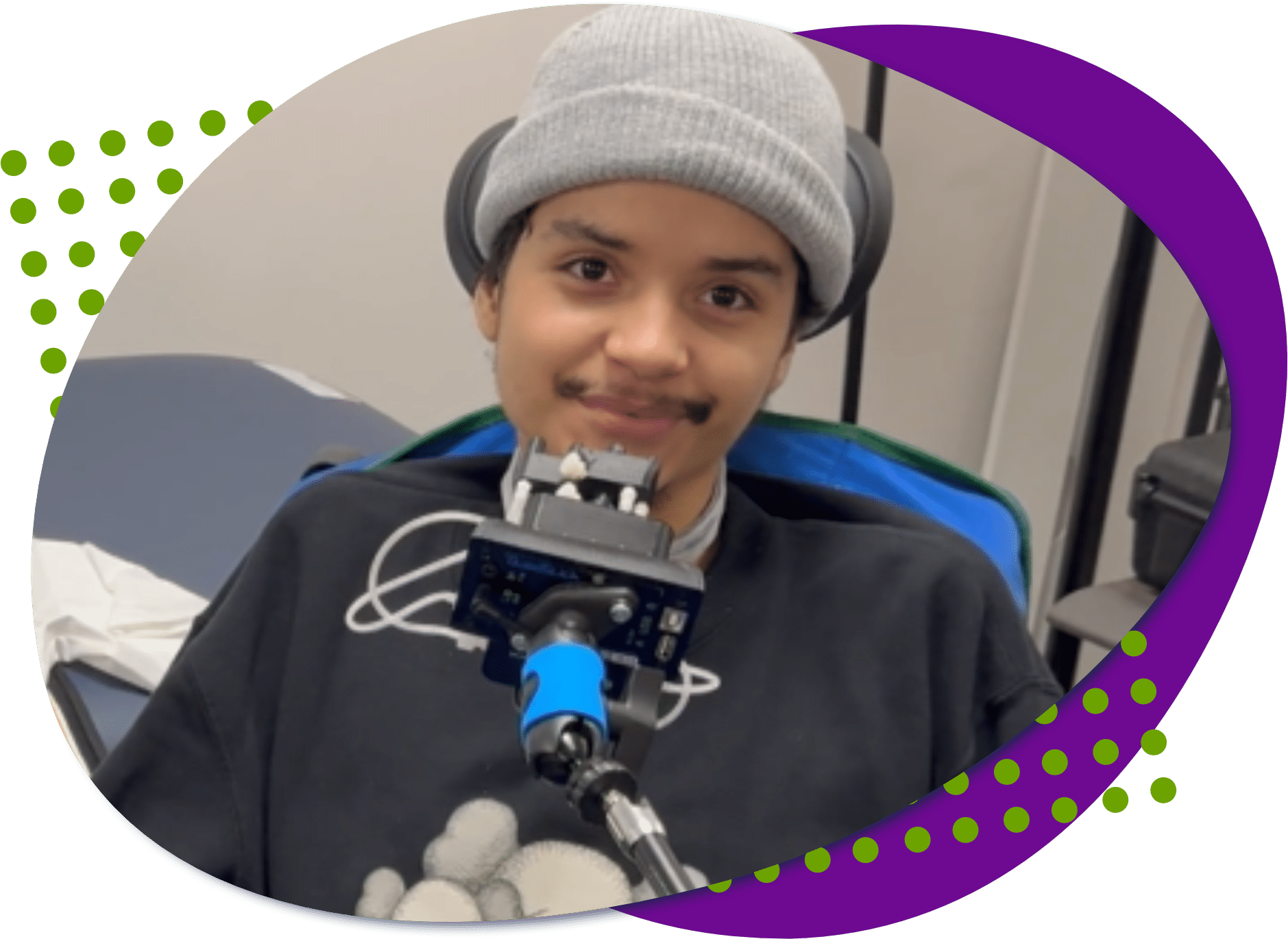 Andy with his quadstick