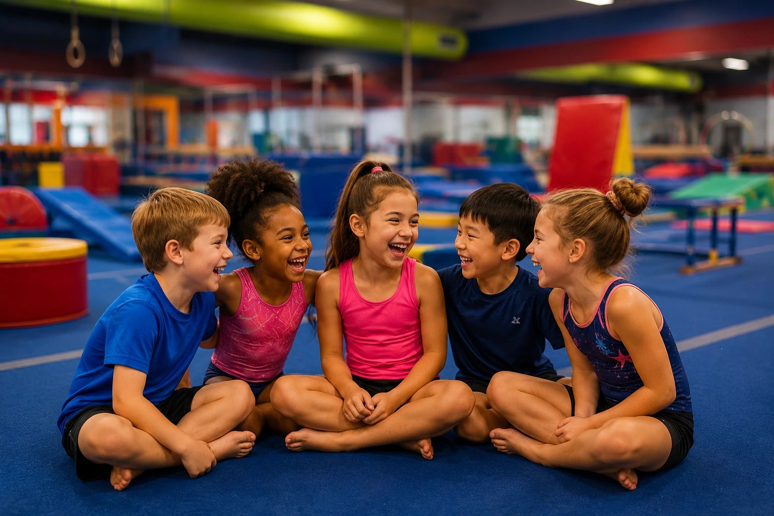 Kids running and playing during AGA Kids Night Out in Littleton, CO