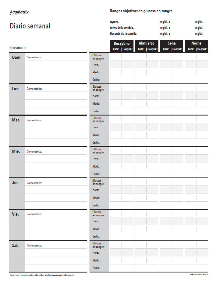 easy to use blood sugar log sheets downloadable