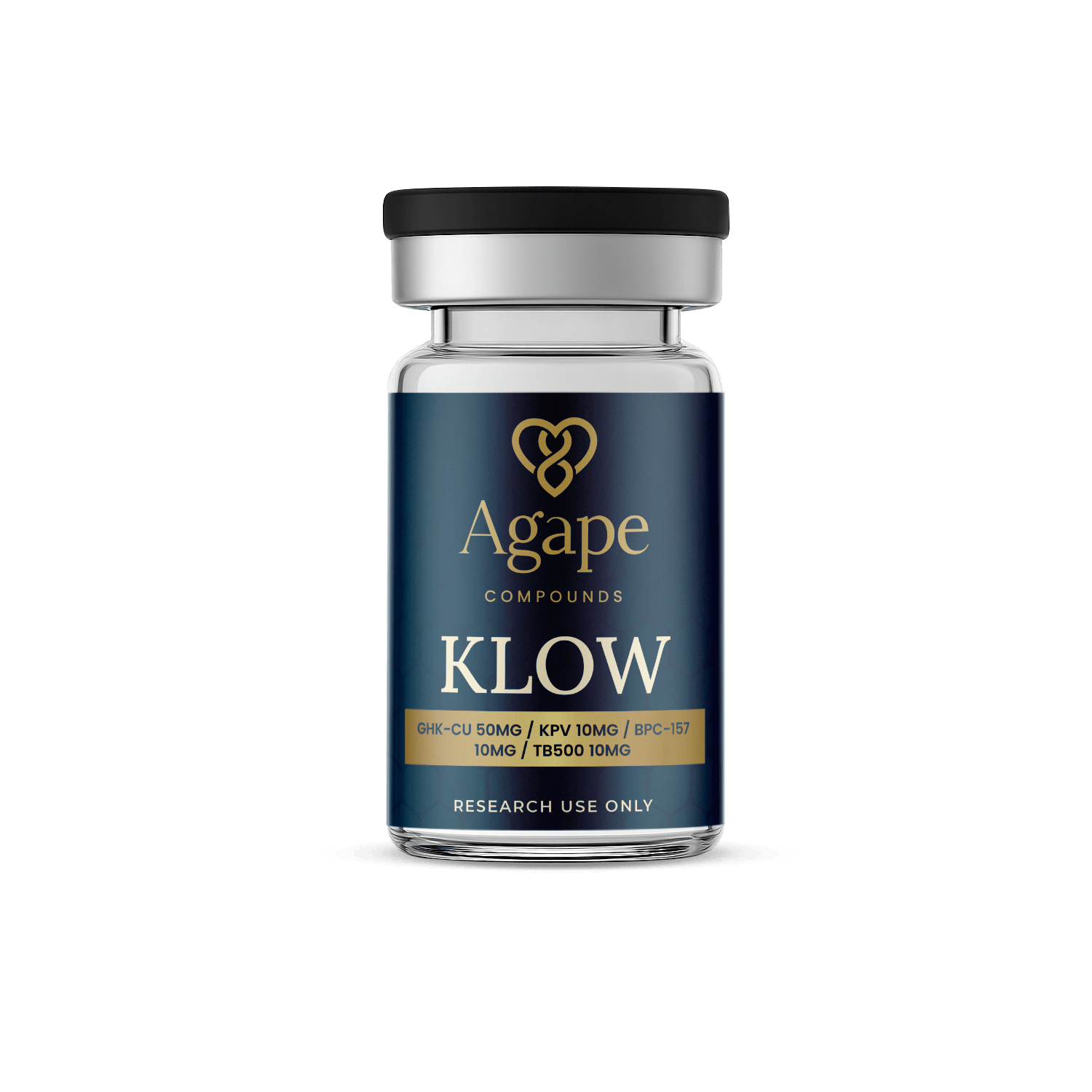 KLOW - GHK-Cu (50mg) / KPV (10mg) / BPC-157 (10mg) / TB500 (10mg)
