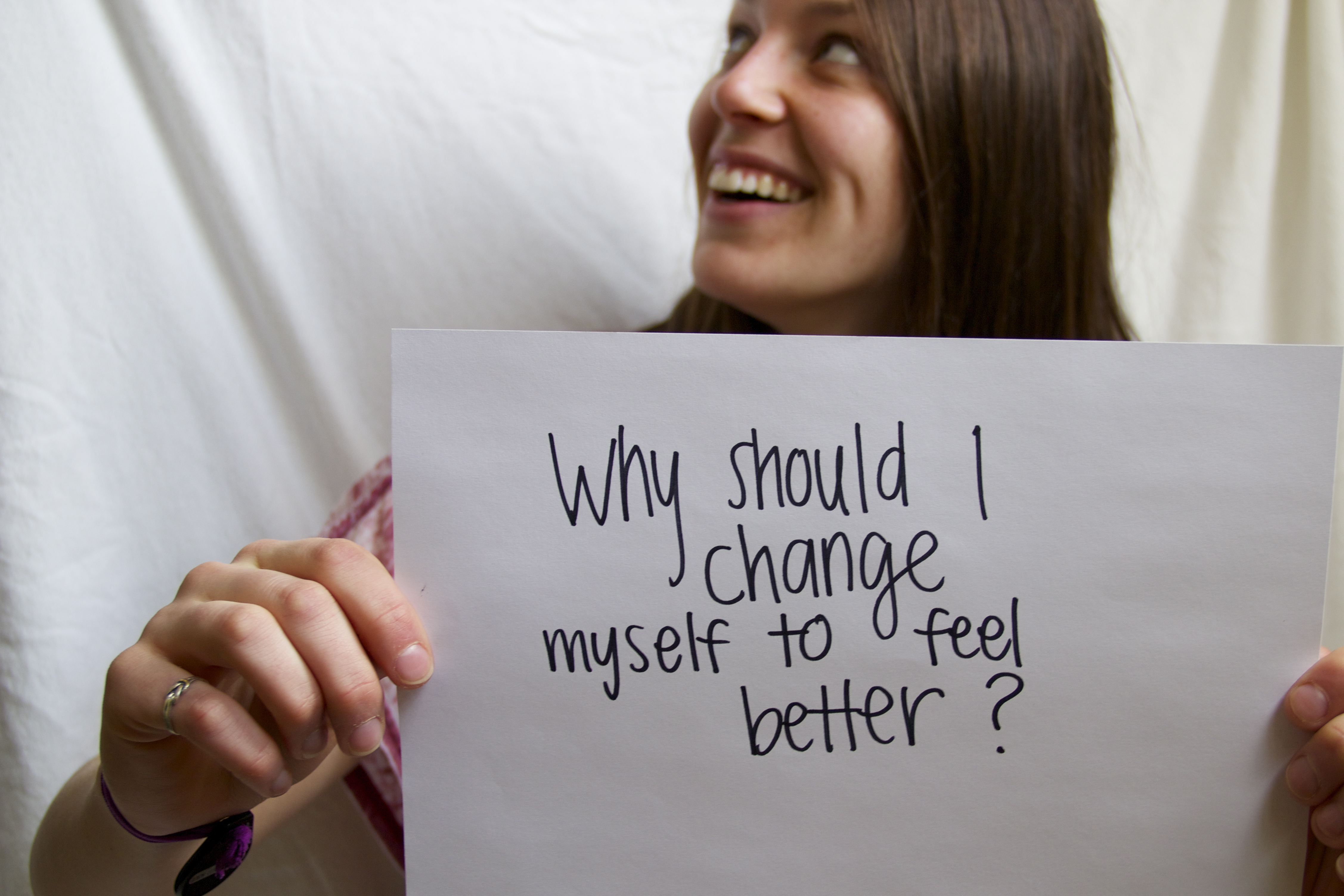 Grace- Why should I change myself to feel better?