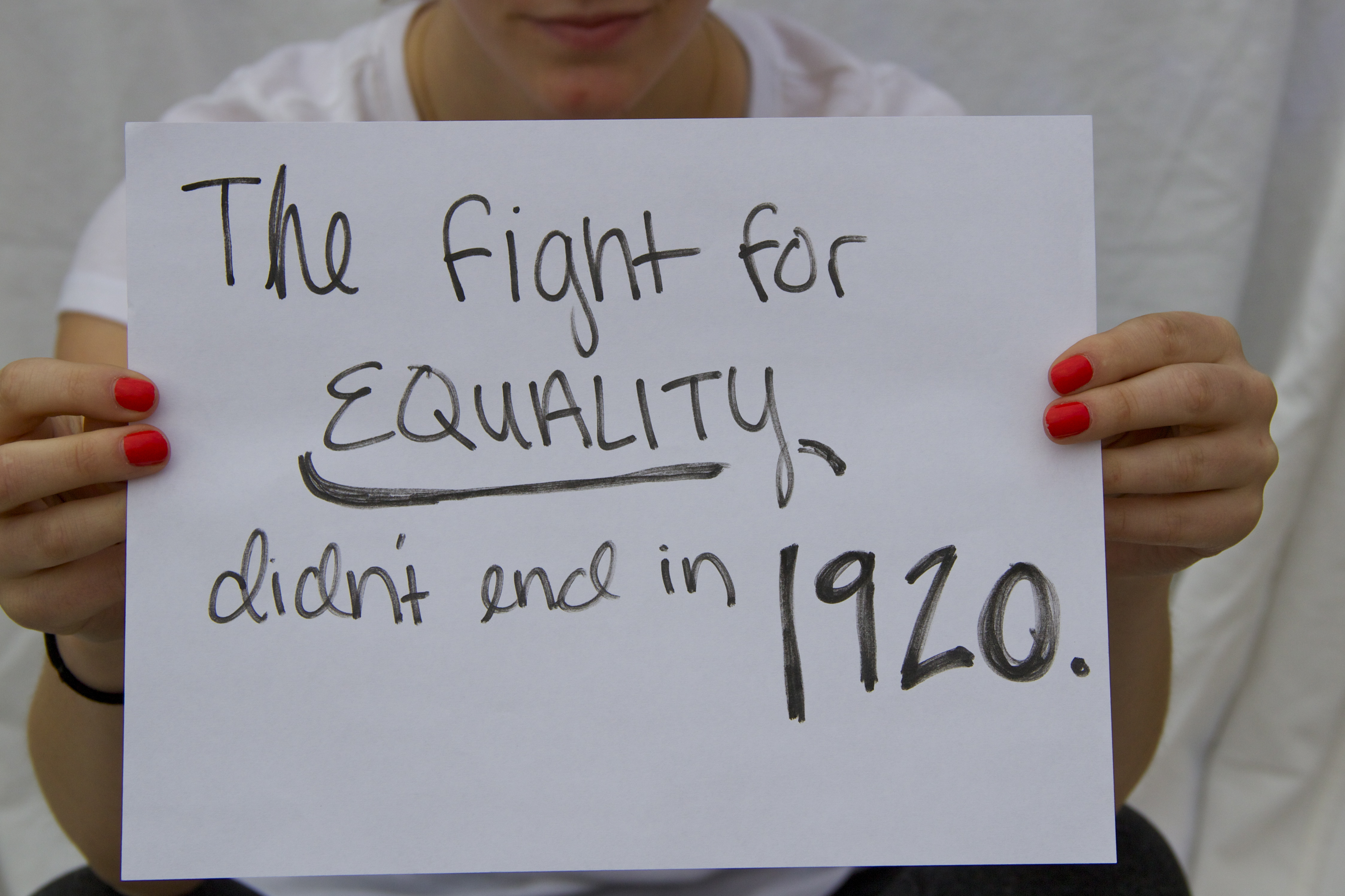 Caroline- The fight for equality didn't end in 1920.