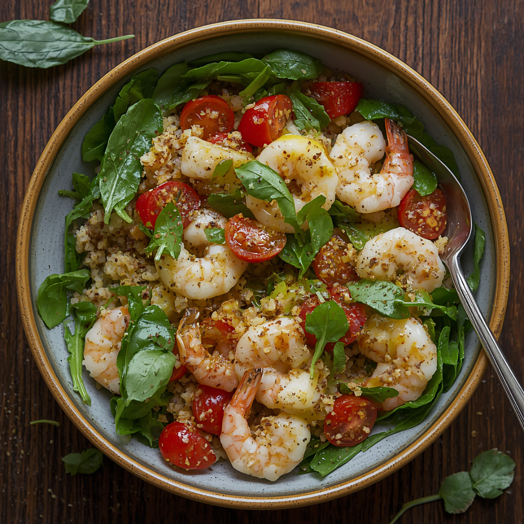 Garlic Shrimp and Quinoa Bowl for Women Over 50 (Easy High-Protein Dinner)