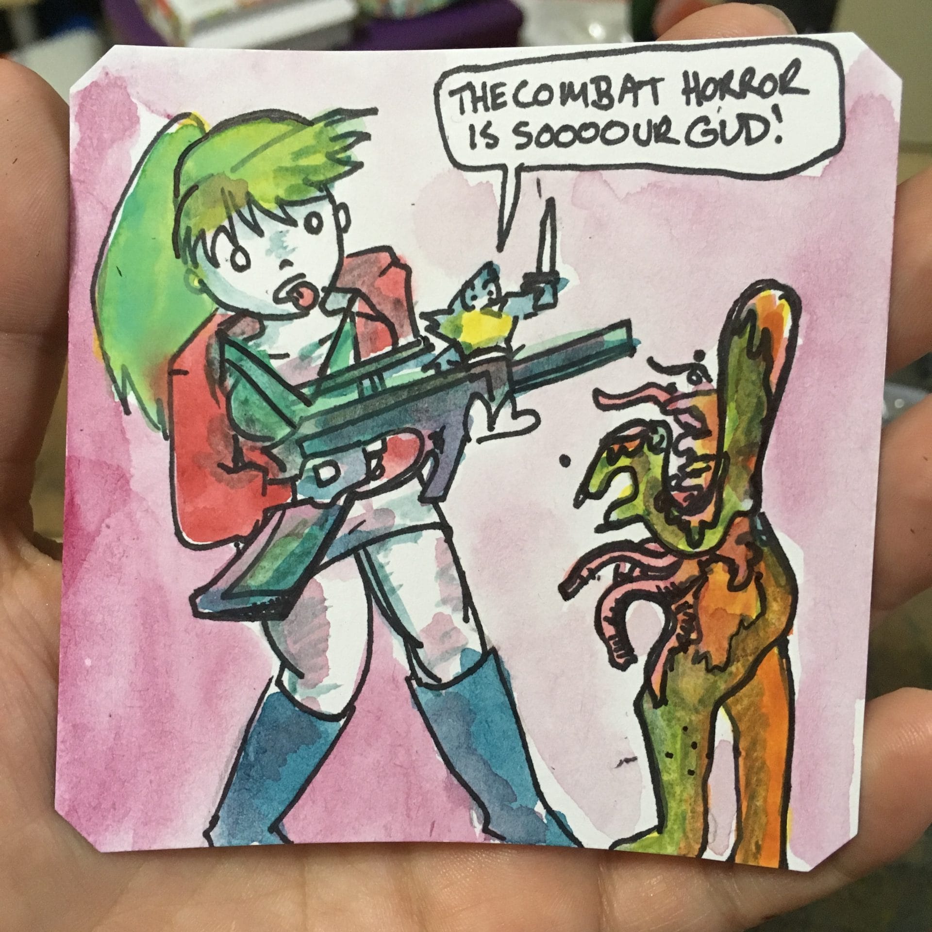 I'm getting better at guns! Yay!