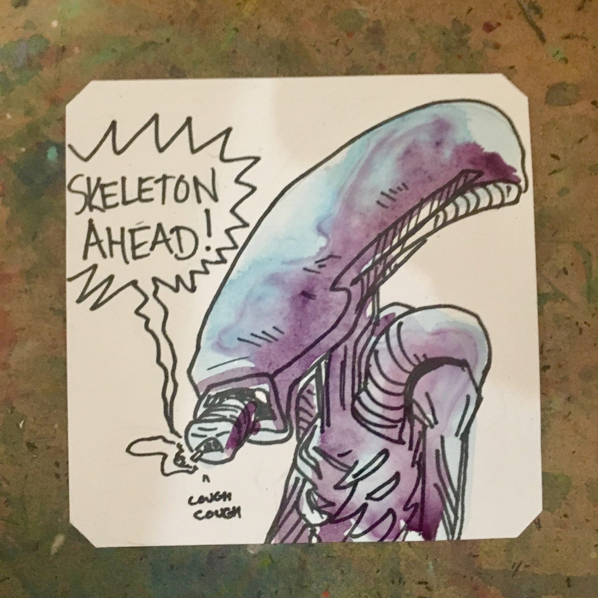 LordBBH Aliens 3 (Smoking with Skeleton ahead)