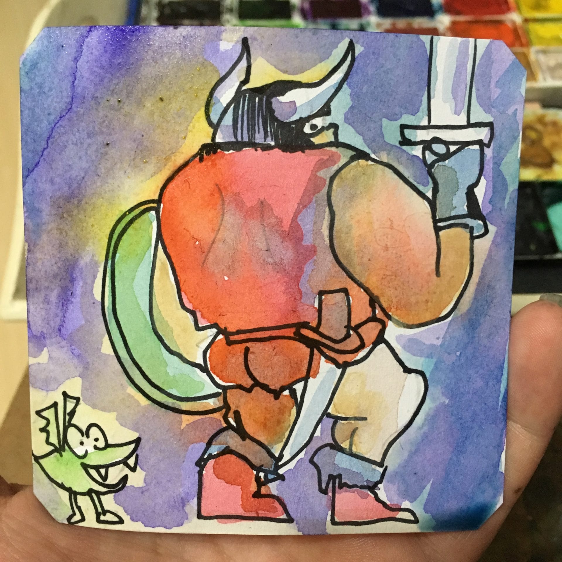 The Medieval block with the King of Dragons @TheRealPasky