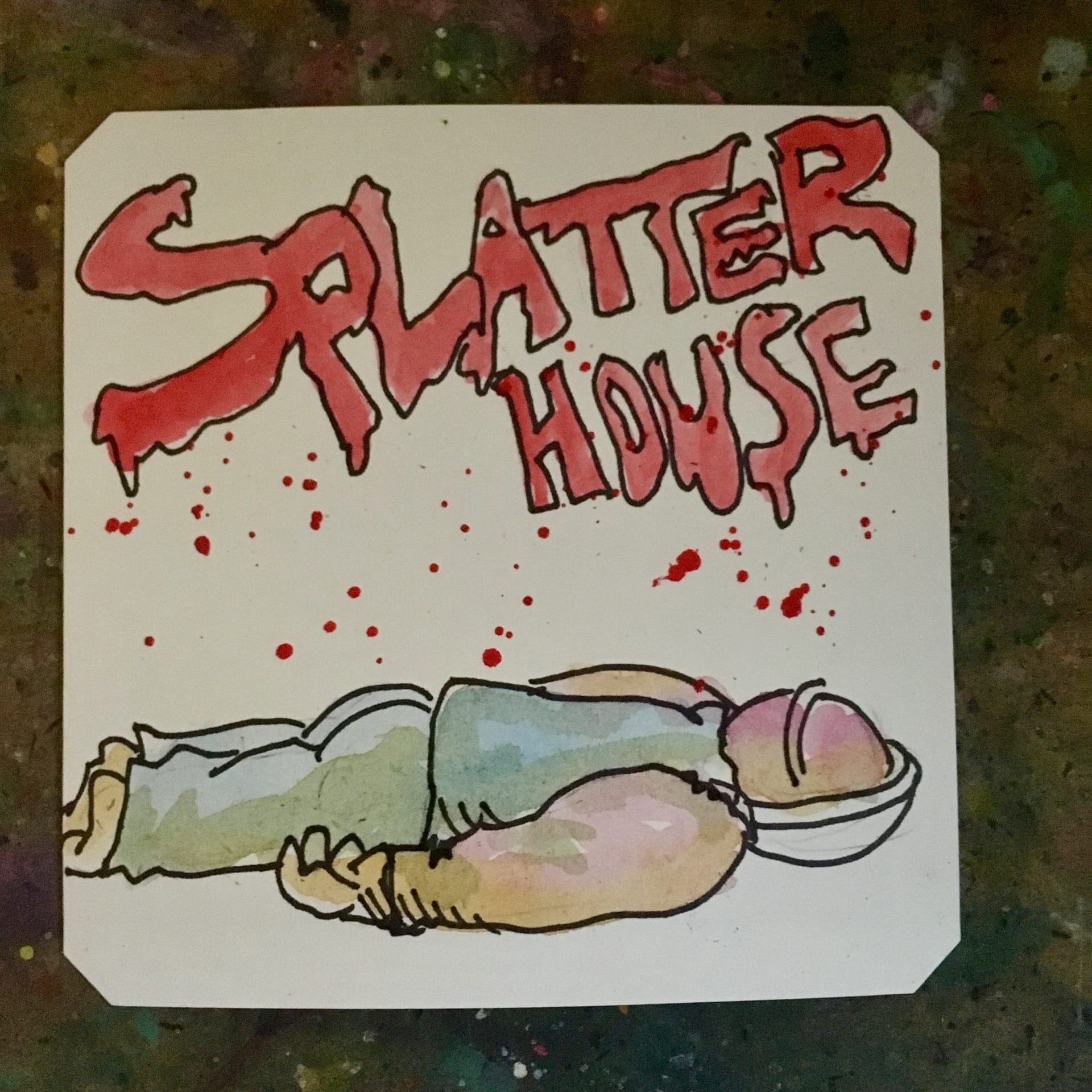 Splatter House arcade @owlnonymous