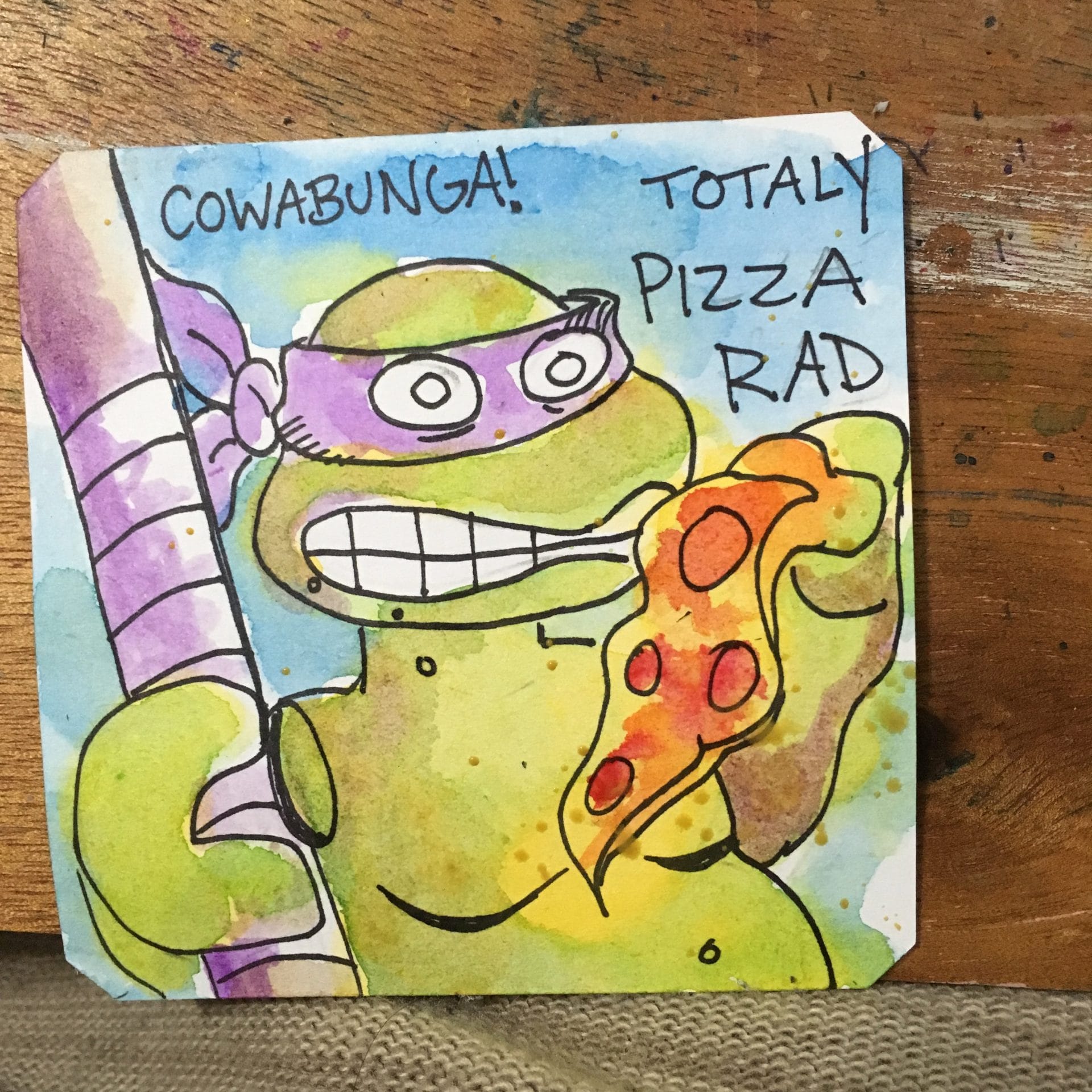 COWABUNGA ITS PIZZA TIME!! TMNT @LordBBH