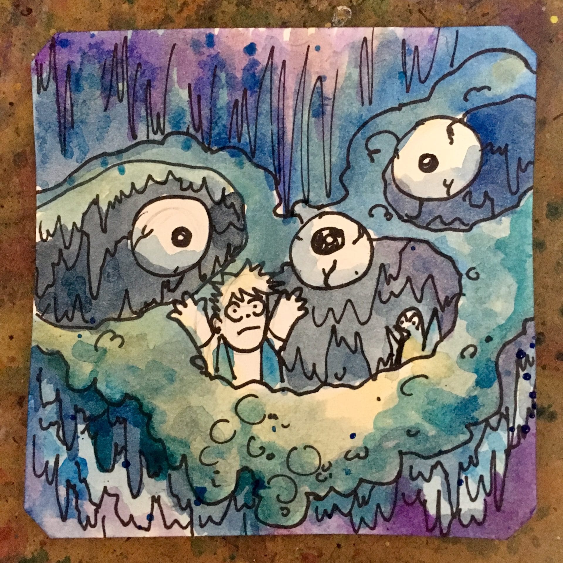 Generated by Guts Eyeballs in underground caves in Ashe for PC98 @Macaw45