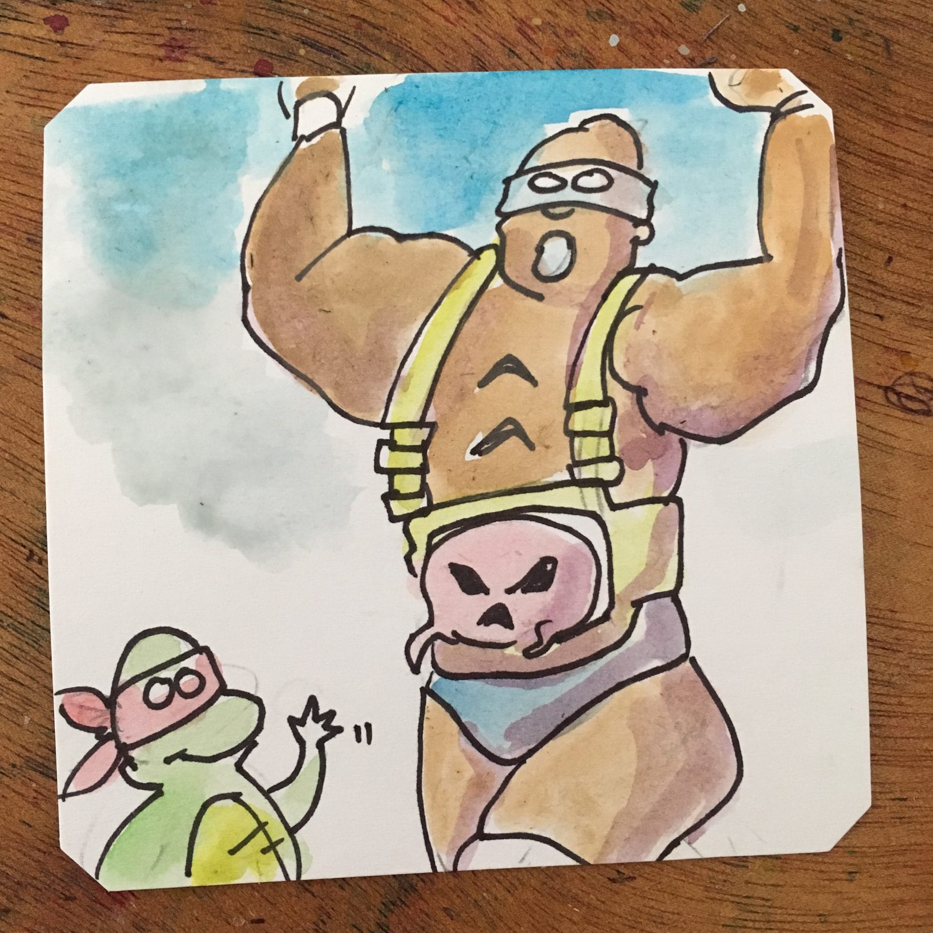 Fight with Krang fro TMNT Fall of the Foot Clan @Macaw45