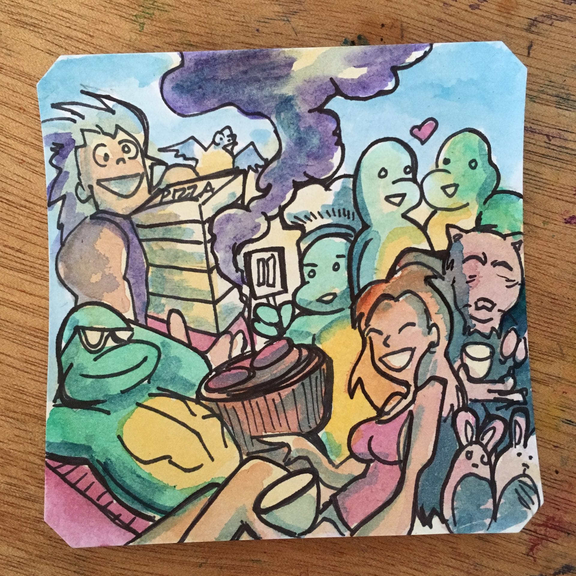 Pizza Party Time!! TMNT Games @Macaw45