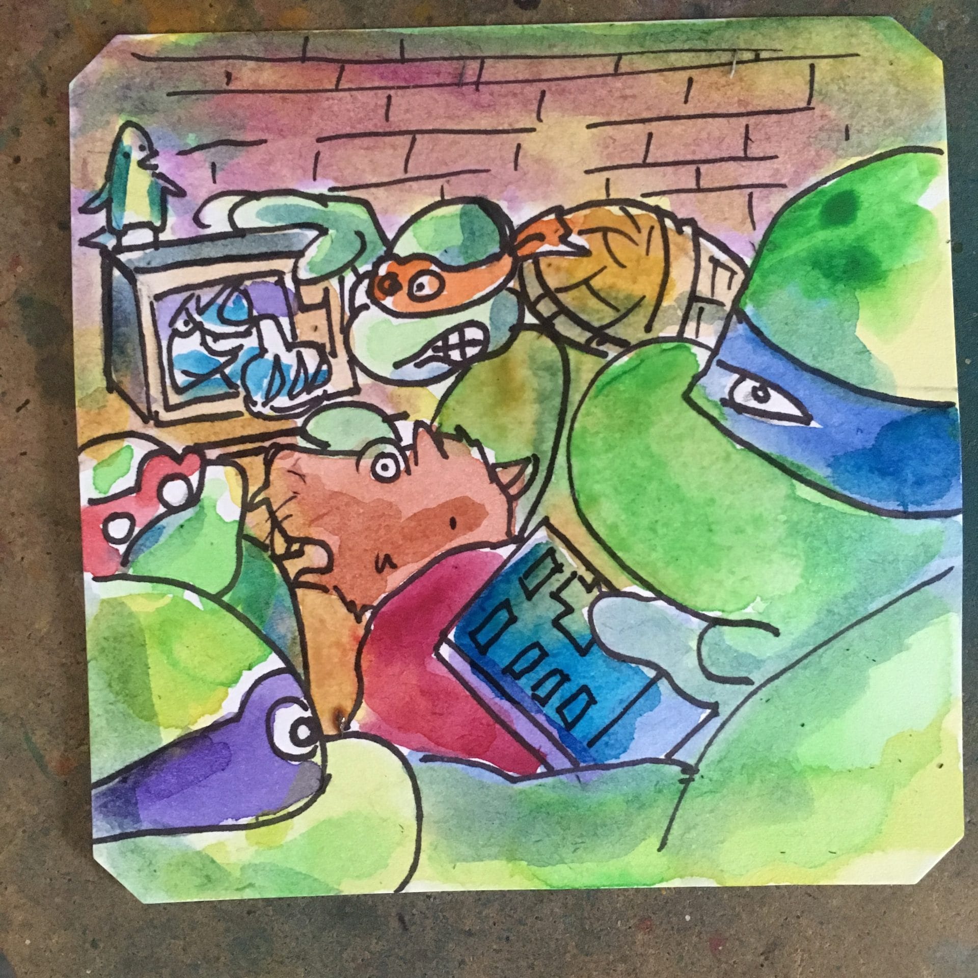 There's never anything good on the Turtles TV @Macaw45