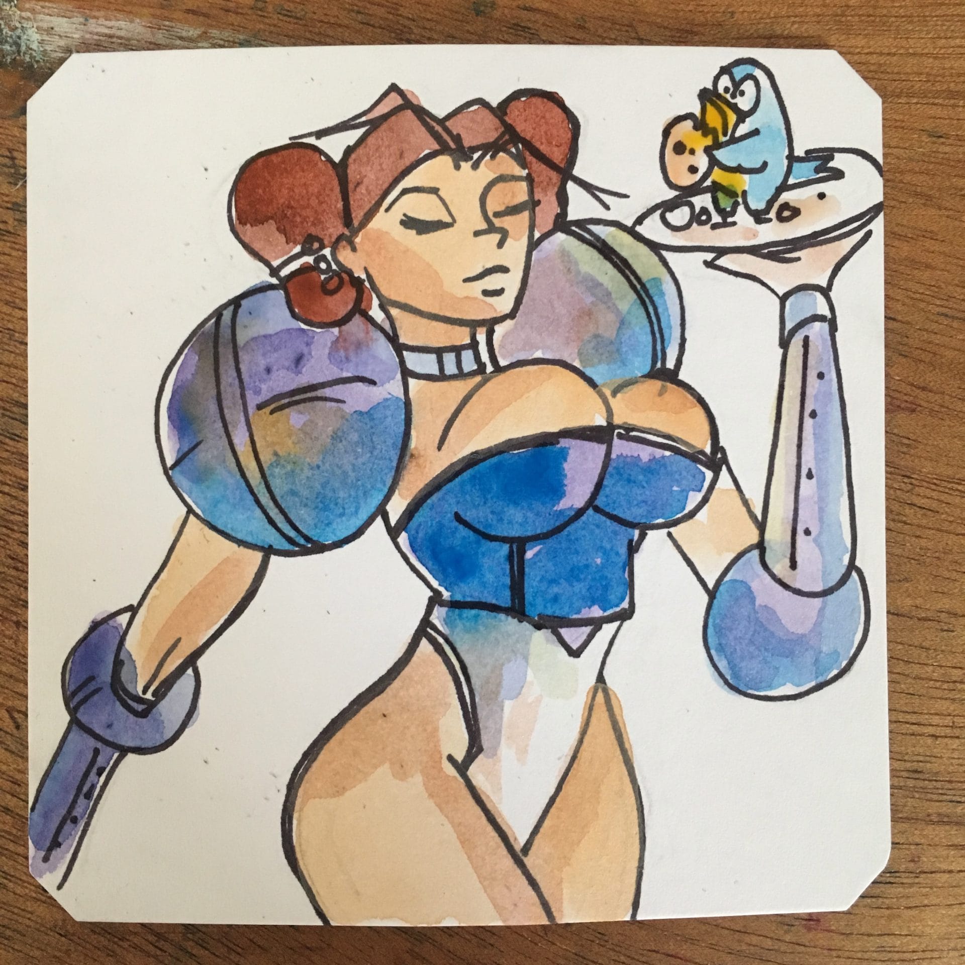 Here's a fresh dish of Birb. Gourmet Sentai @Macaw45