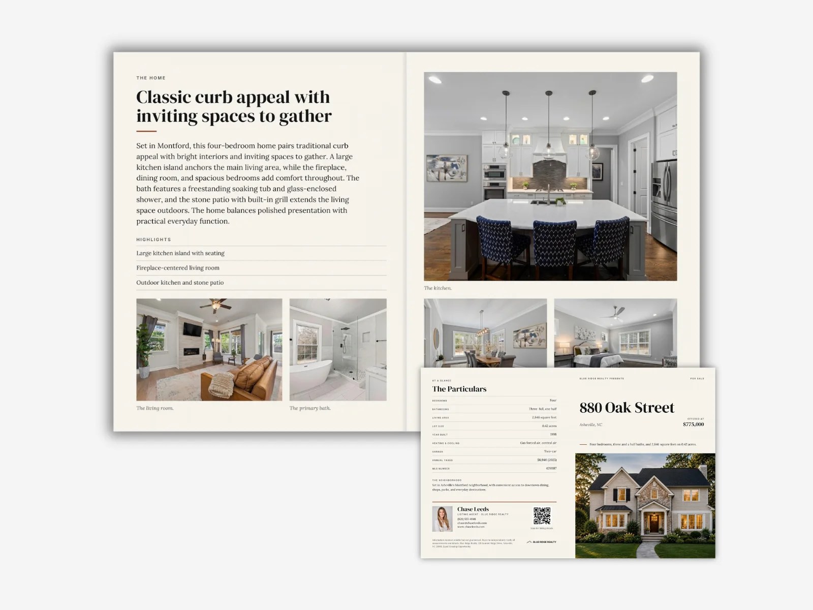 Editorial Listing Brochure — template preview