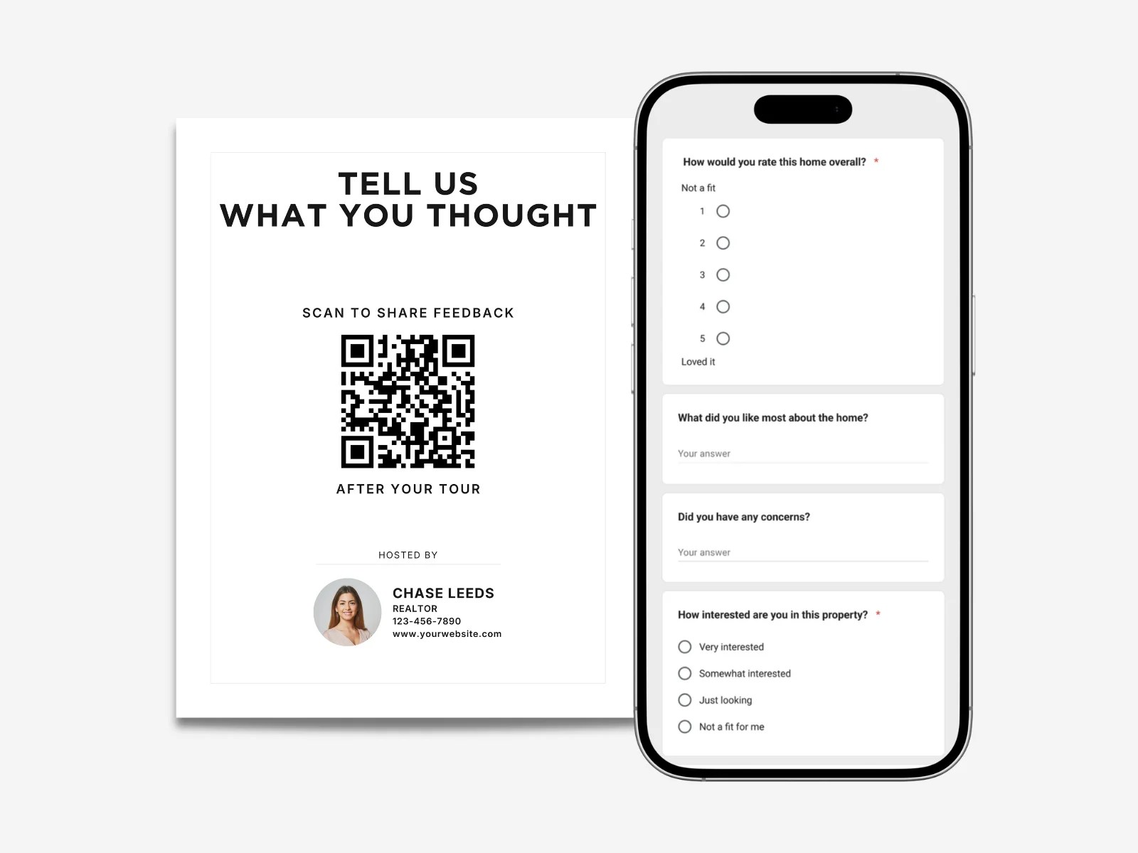Open House Feedback Form — template preview