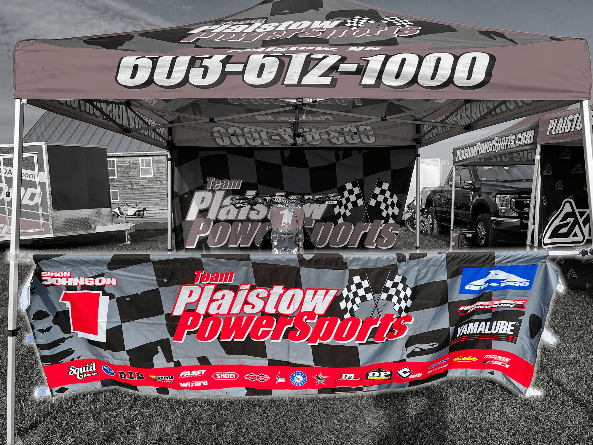 Custom Printed Half Wall