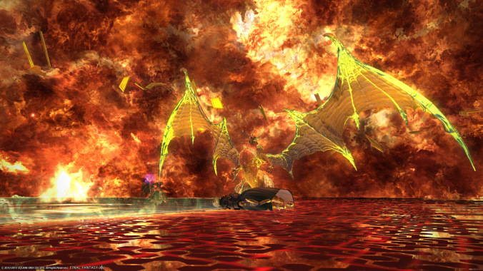 The pinnacle of raiding in FFXIV before the expansion. Please ignore my corpse...