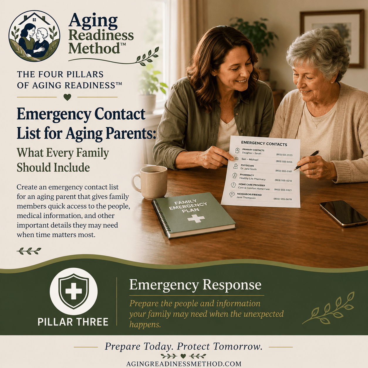 Emergency Contact List for Aging Parents: What Every Family Should Include