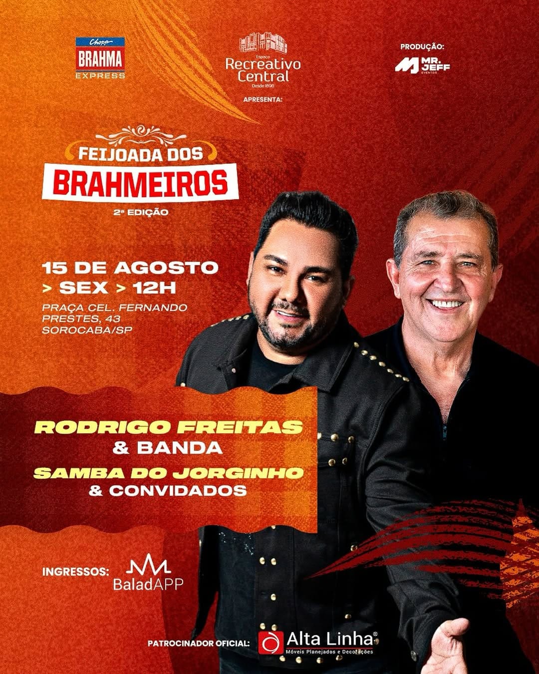 Segunda edição da Feijoada dos Brahmeiros é atração no aniversário de Sorocaba