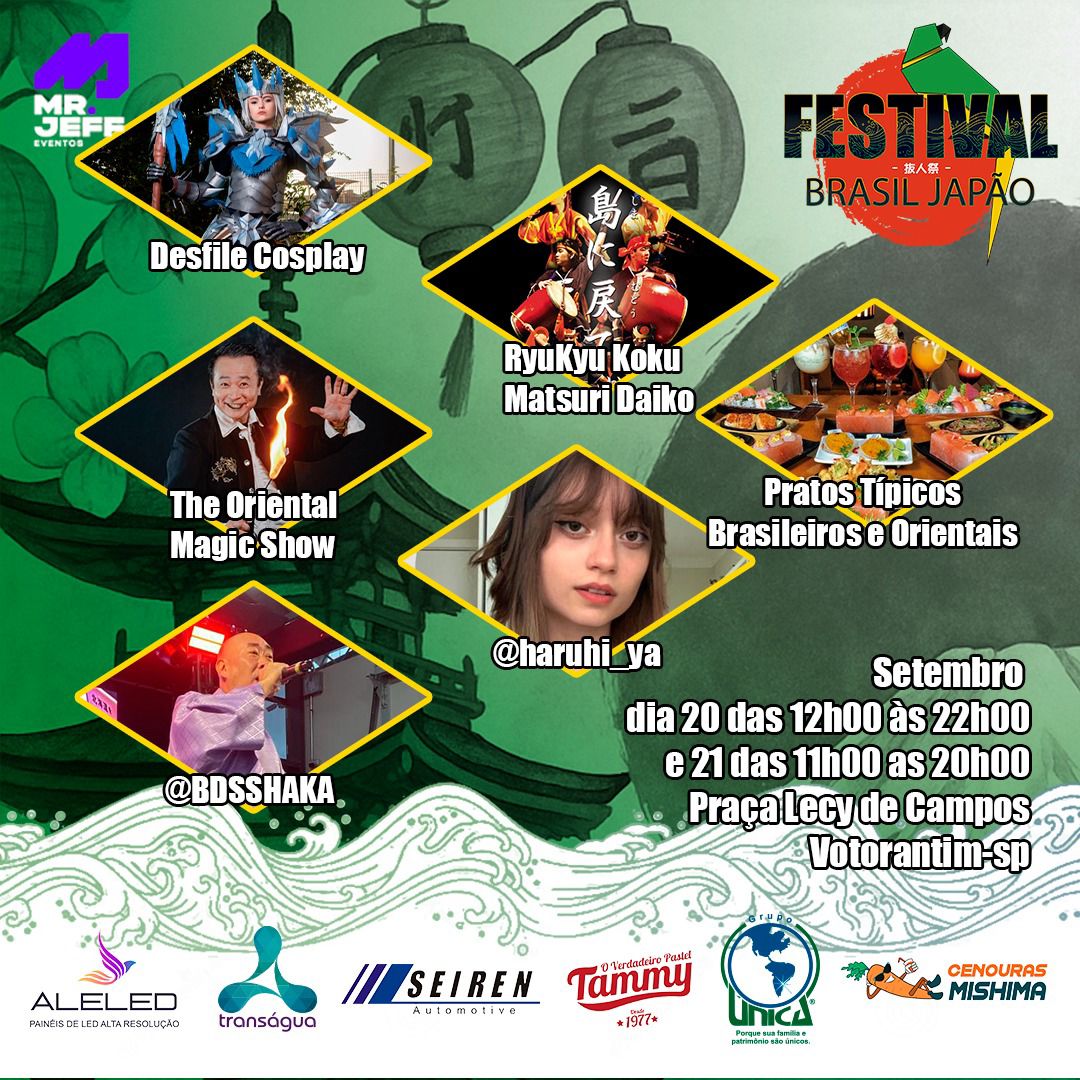 Festival Brasil Japão promete fim de semana de sabores, cultura e diversão em Votorantim
