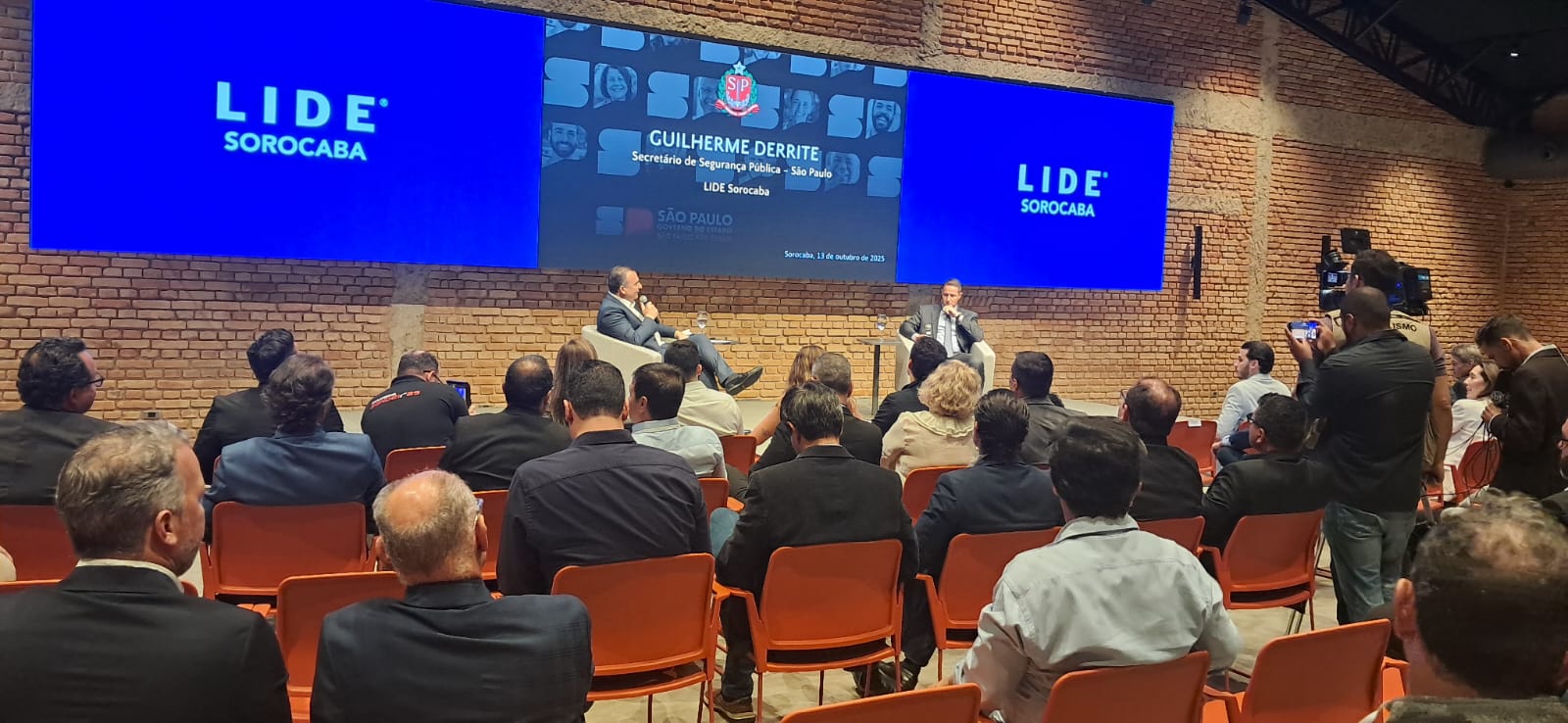 LIDE Sorocaba reúne mais de 100 empresários em encontro com o secretário de Segurança Pública, Guilherme Derrite