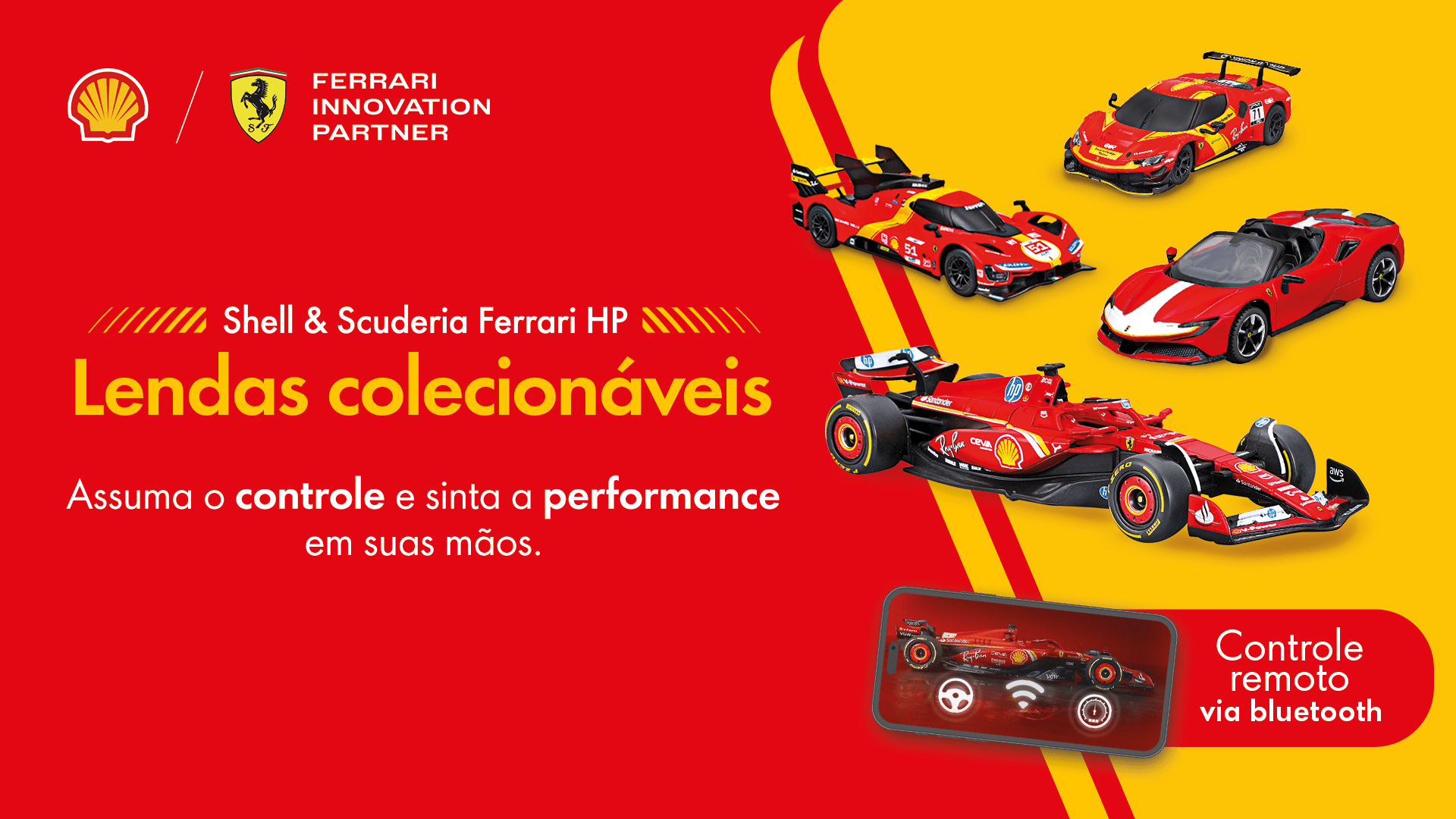 Miniaturas Ferrari chegam com exclusividade aos postos Shell de todo o Brasil