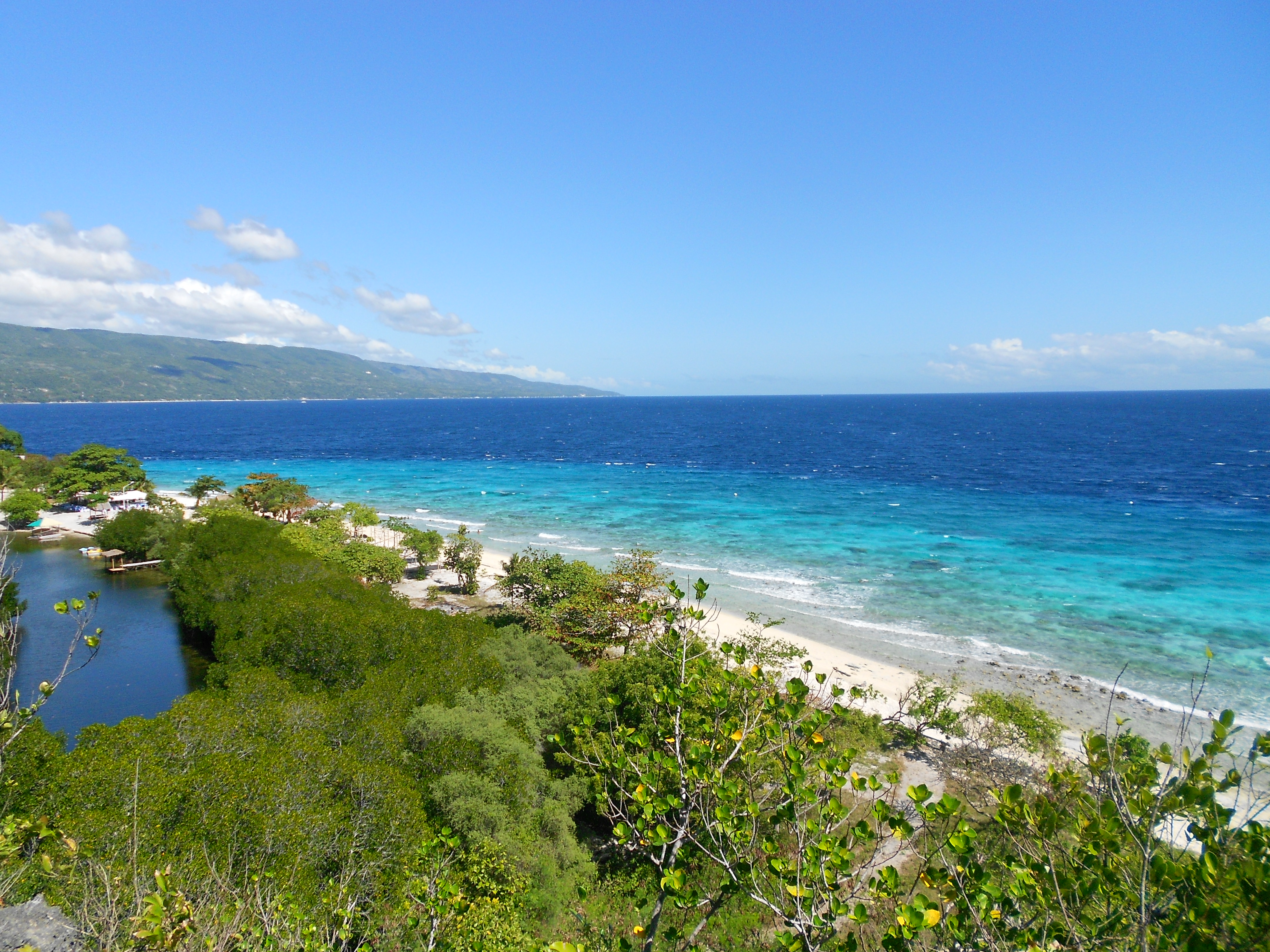view of the island