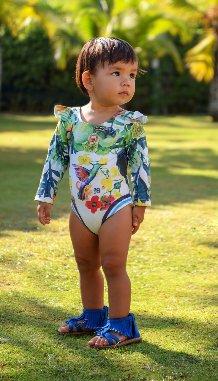 vestido de baño enterizo niña