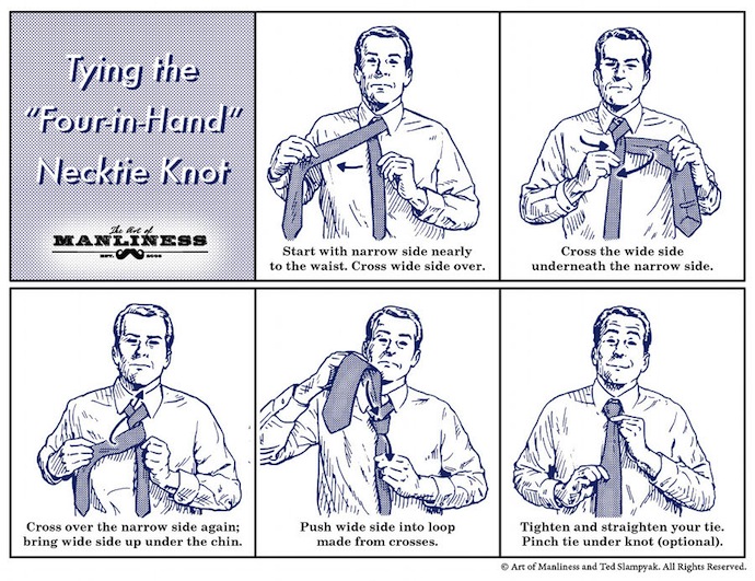 Here's how i knot shirts · gather your tee into a “ponytail” · wrap it around itself and create a knot. How to Tie a Four In Hand Necktie Knot | AGREEorDIE