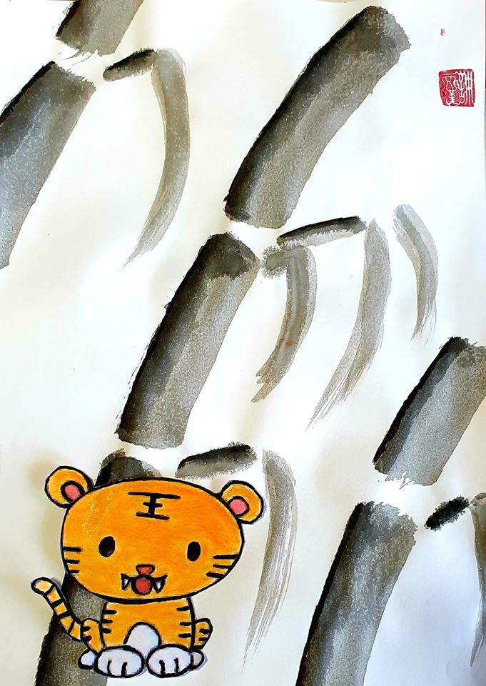 Tiger Zeichnen Mit Pastellkreide Mal Einfach Mit