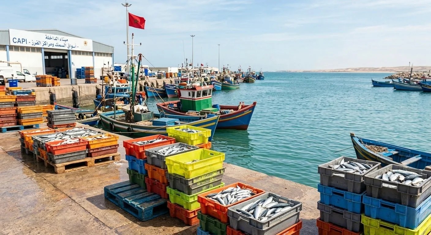 إجراءات جديدة لضبط الأداء بالشيك في أسواق السمك ومراكز الفرز الصناعي بالداخلة