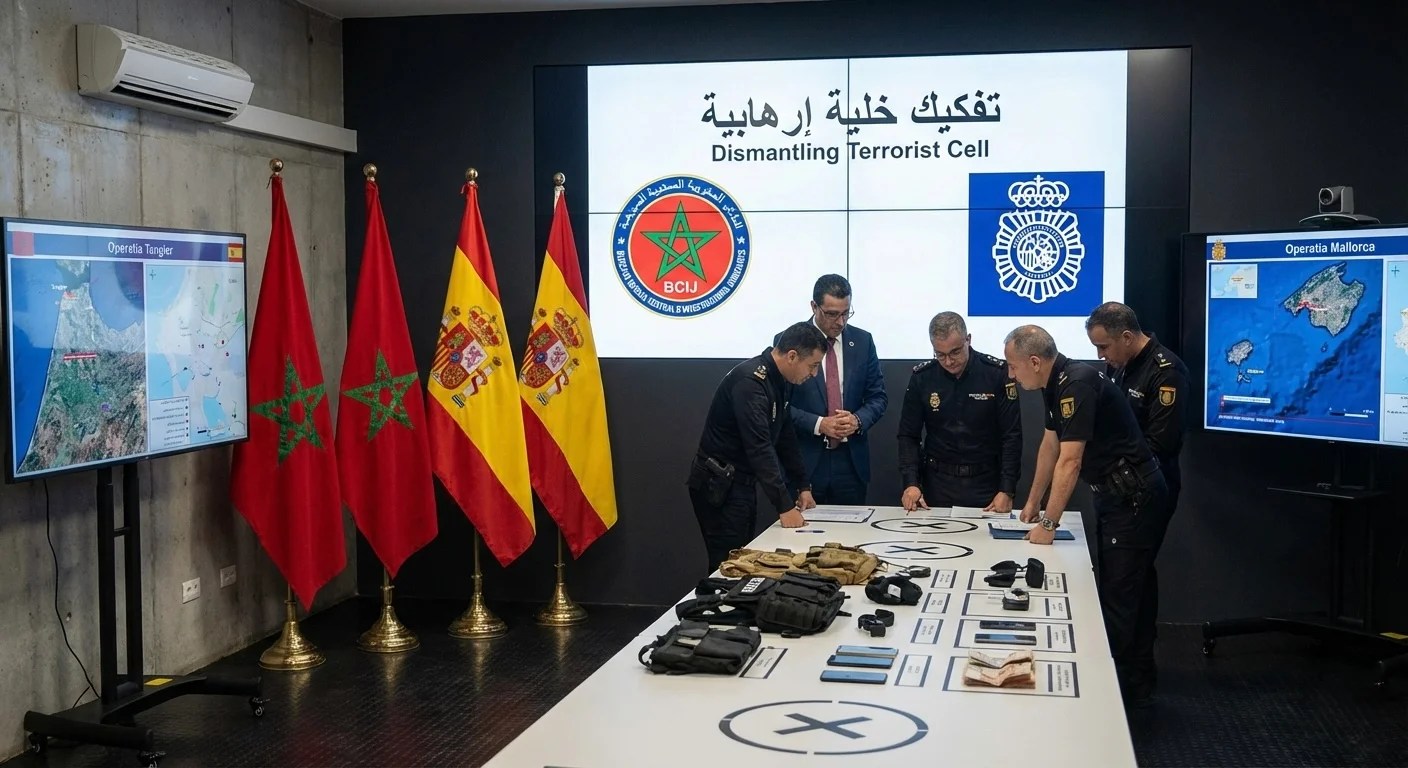 تفكيك خلية إرهابية موالية لتنظيم &ldquo;داعش&rdquo; الإرهابي تنشط بين المغرب وإسبانيا