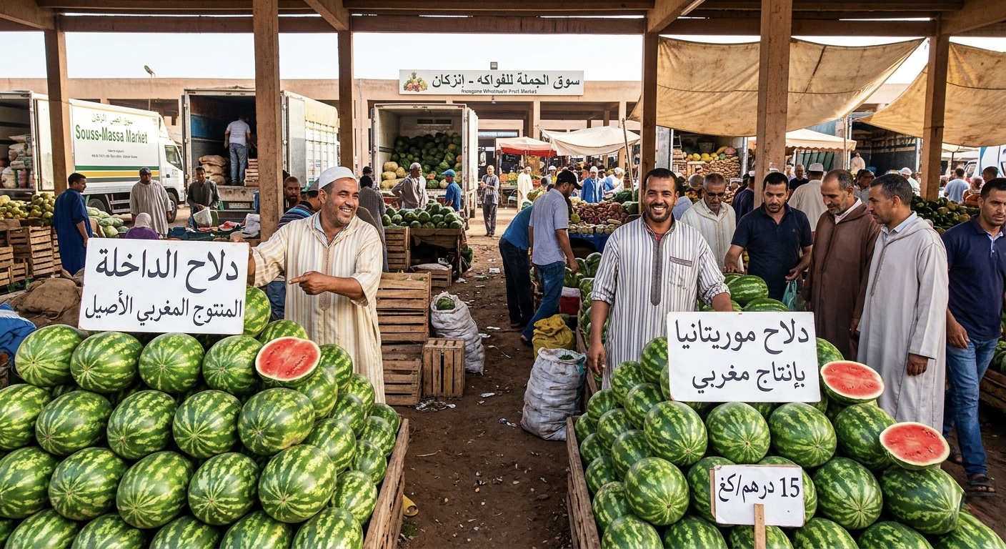 أسواق سوس ماسة تشهد وفرة مبكرة لـ”الدلاح” وسط منافسة قوية بين منتوج الداخلة ونظيره الموريتاني أسواق سوس ماسة تشهد وفرة مبكرة لـ”الدلاح” وسط منافسة قوية بين منتوج الداخلة ونظيره الموريتاني