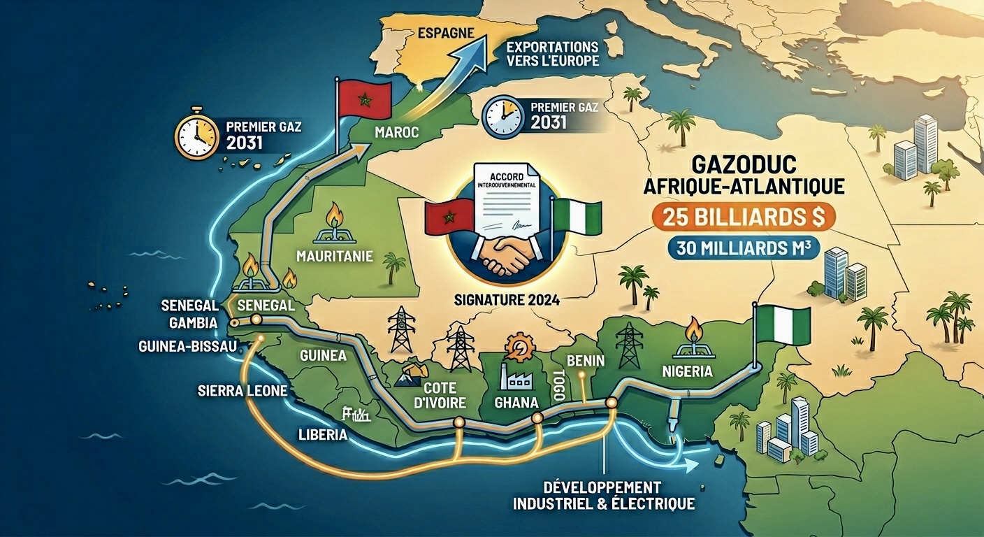 المغرب ونيجيريا يتجهان لتوقيع اتفاقية دولية لإطلاق خط غاز بـ 25 مليار دولار