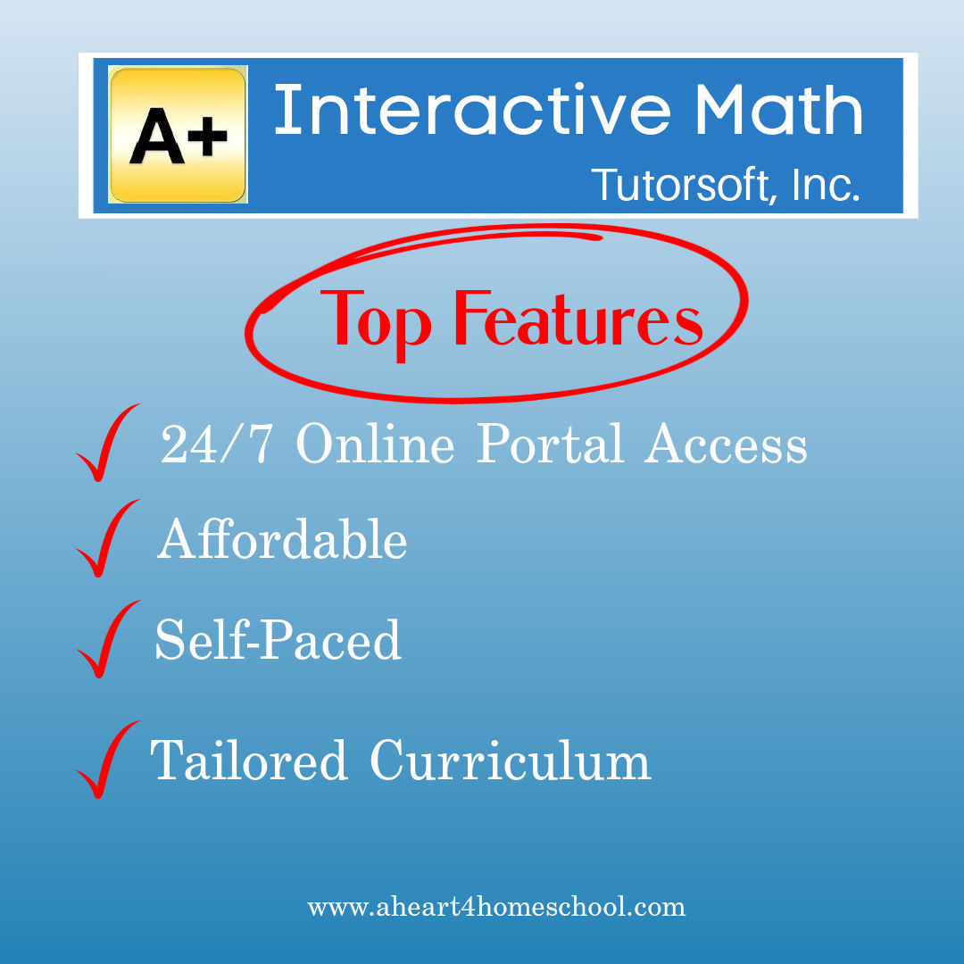 A+ Interactive Math Curriculum Review - A Heart 4 Homeschool