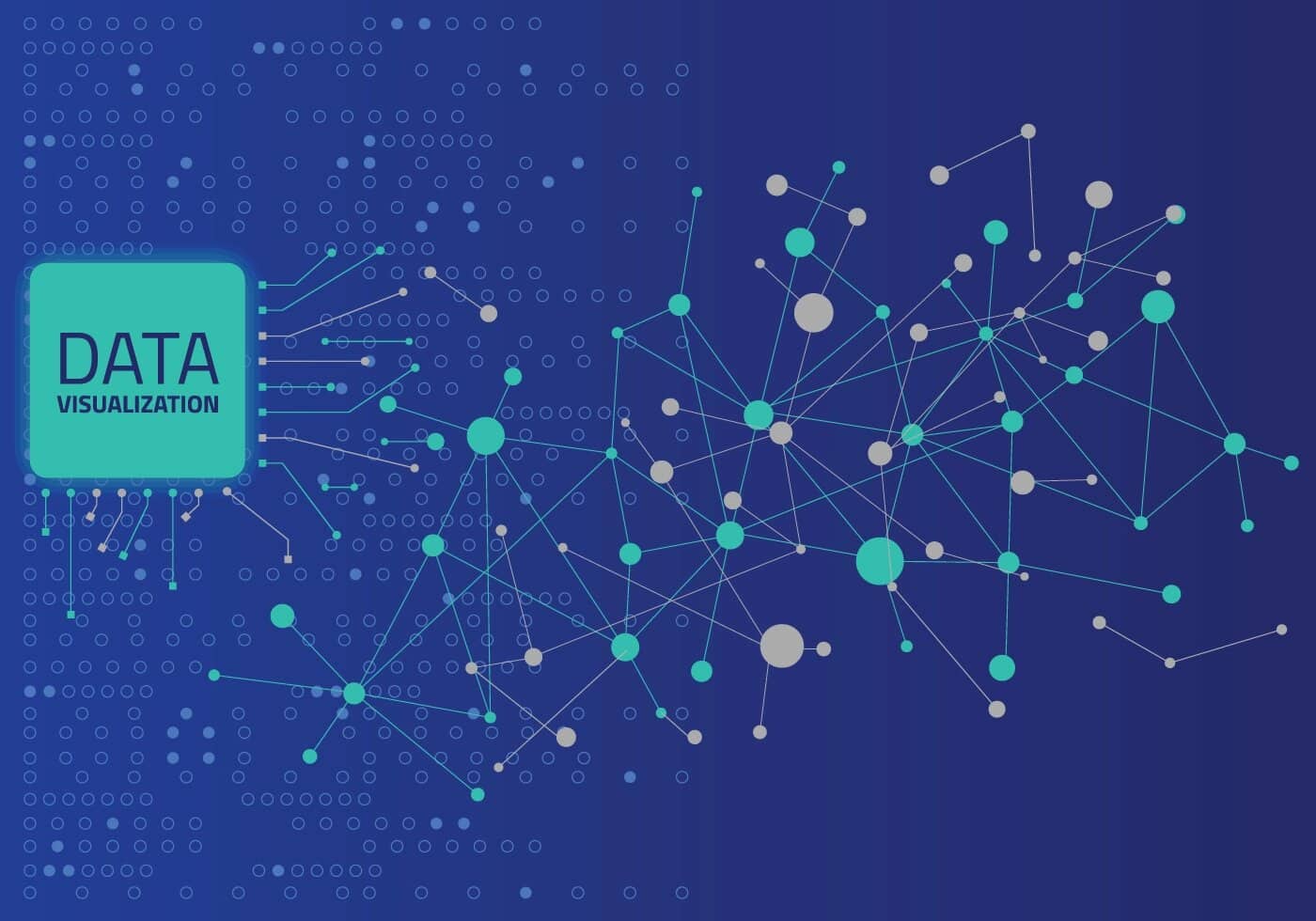 vector data graphic visualization big data analytics visualization with lines dots and arrow elements