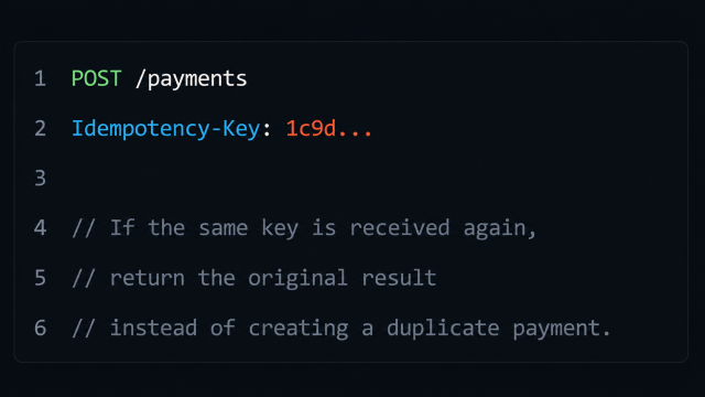 Same key is received again