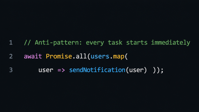 Unbounded asynchronous concurrency
