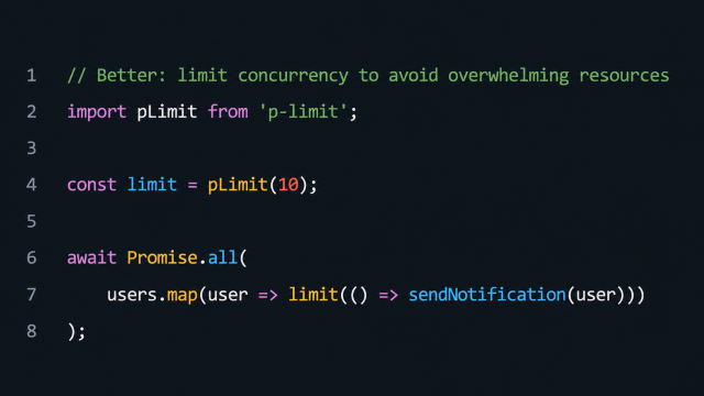 Limit concurrency 