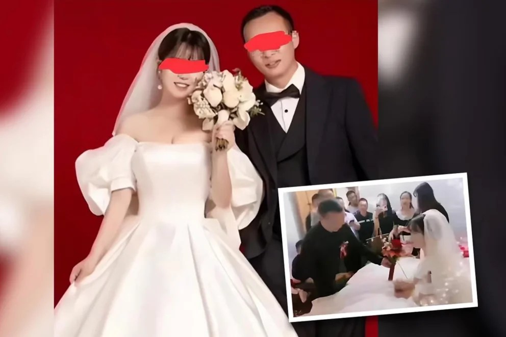 Tuvo sexo con su amante usando su vestido de novia un día antes de la boda y fue descubierta por un chat