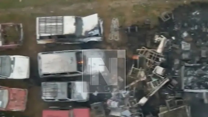 Así se produjo el incendio en un depósito de la Gobernación de Santa Cruz | VIDEO
