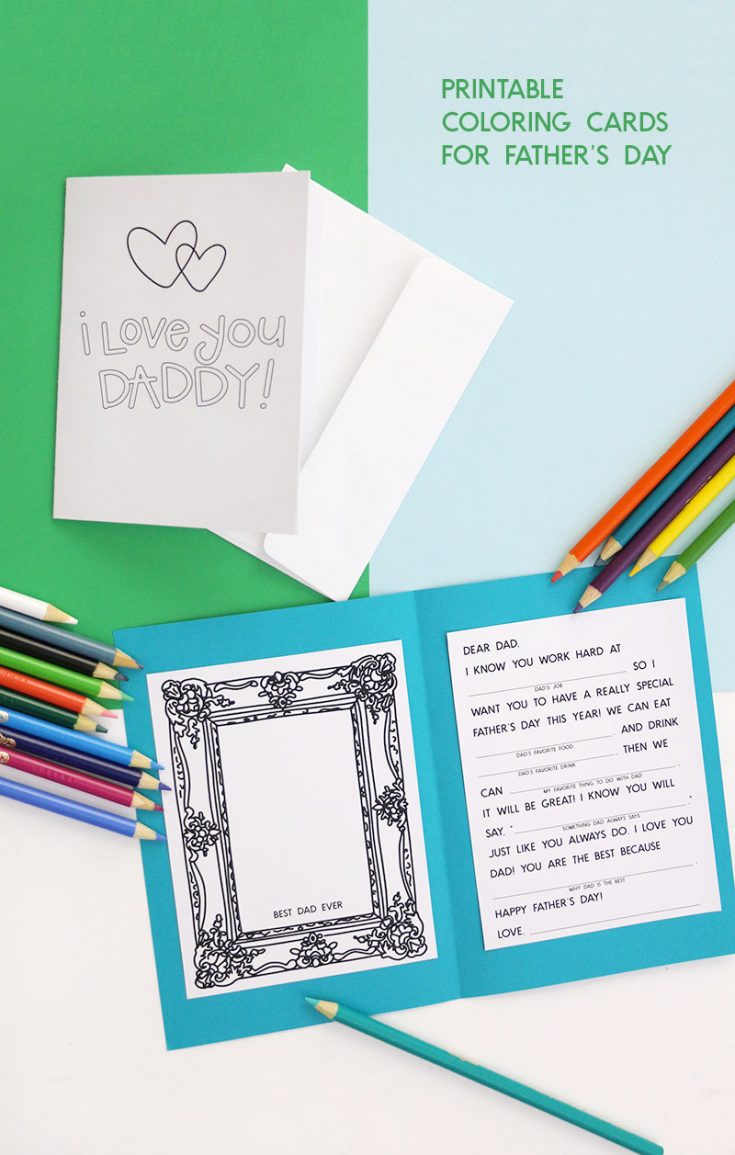 homemade diy fathers day cards with free printables a hundred