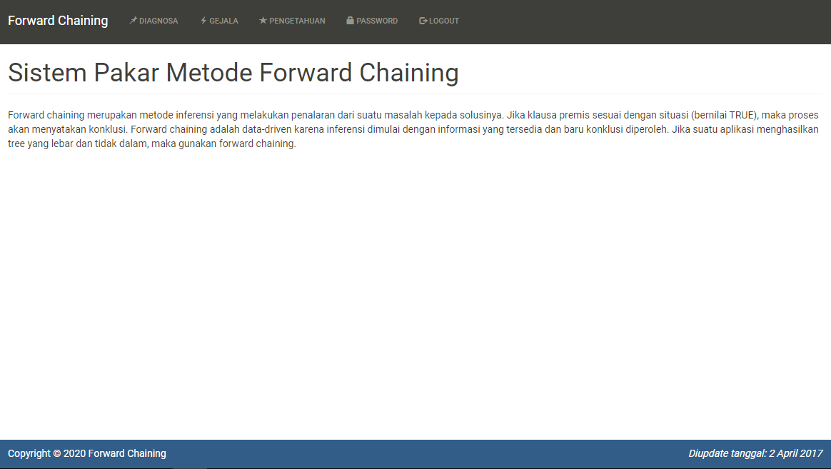 Komponen transistor ini diuji hanya untuk mengetahui transistor tersebut baik dan rusak. Source Code Sistem Pakar Metode Forward Chaining Dengan Php