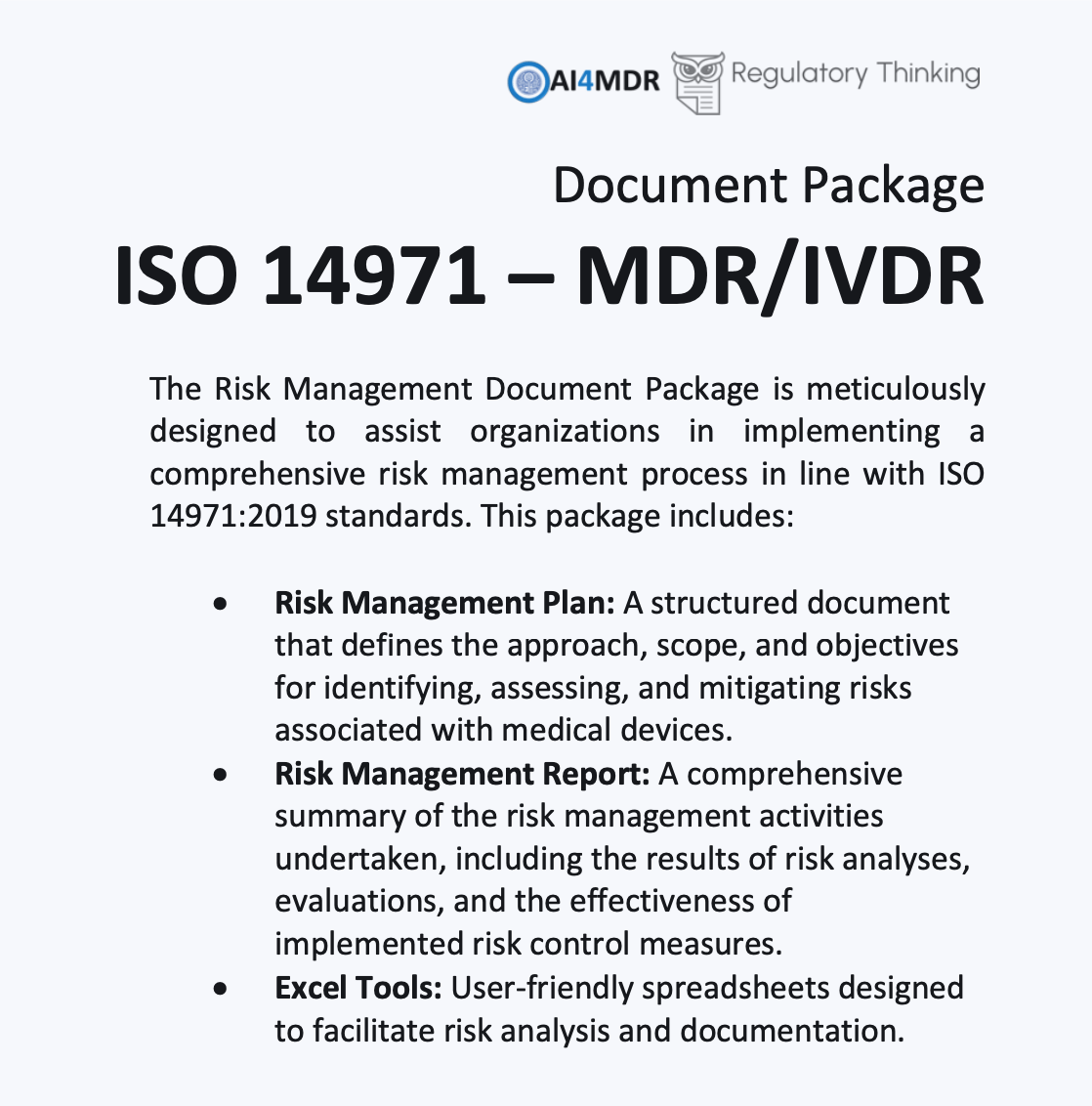 Risk Management Document Package