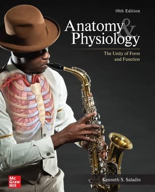 Anatomy & Physiology - The Unity of Form and Function (10th Edition) Format: PDF eTextbooks ISBN-13: 978-1266046674 ISBN-10: 1266046674 Delivery: Instant Download Authors: Kenneth S. Saladin Publisher: McGraw Hill