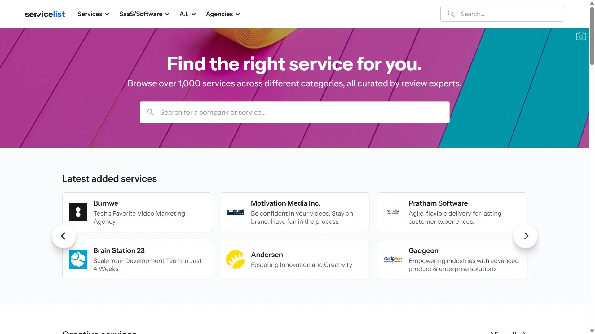 Servicelist